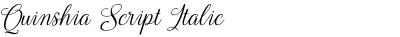 Quinshia Script Italic